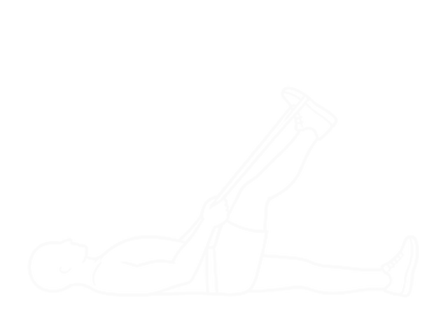 Reclining Big Toe Pose with Rope — Start