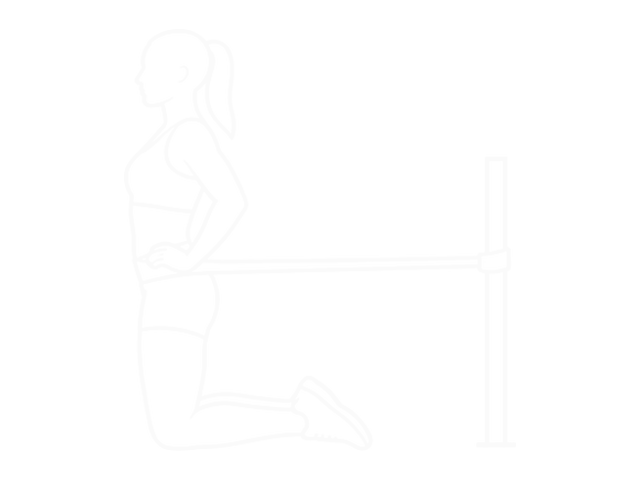 Resistance Band Hip Thrusts on Knees — End