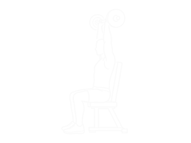Seated Barbell Shoulder Press — End