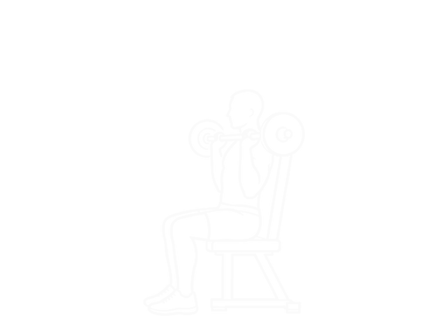 Seated Barbell Shoulder Press — Start