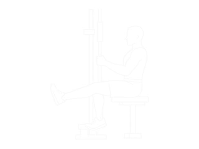 Smith Seated One-Leg Calf Raise — 시작
