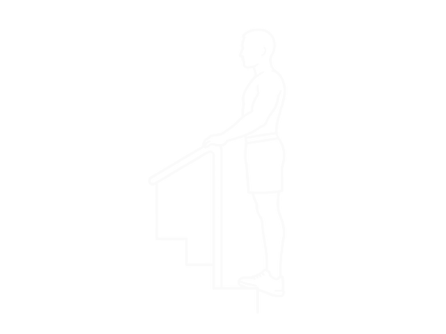 Standing Calf Raise (On a Staircase) — Start