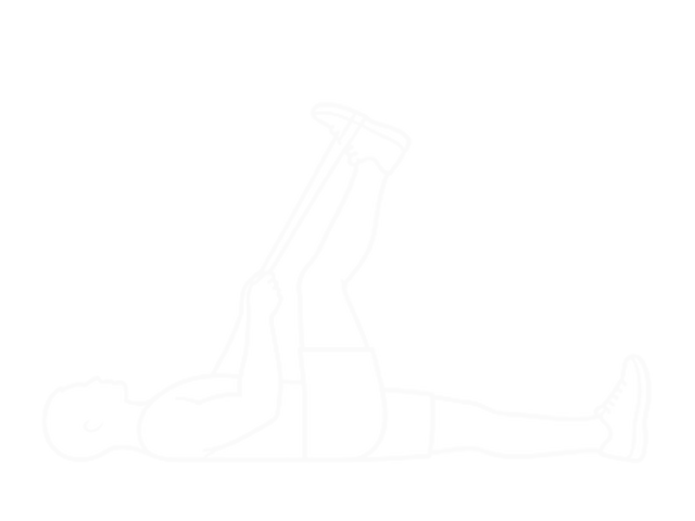 Standing Hamstring and Calf Stretch with Strap — Start