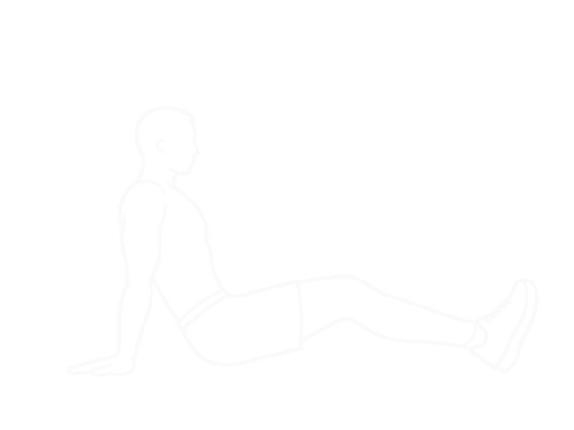 Triceps Dips Floor — Start