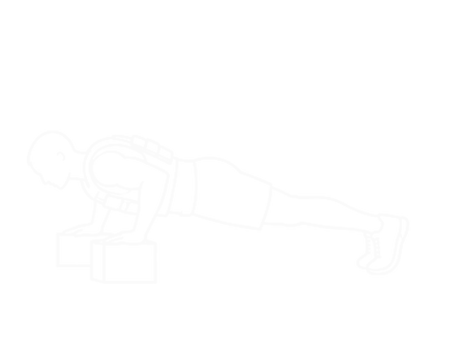 Weighted Drop Push Up — End