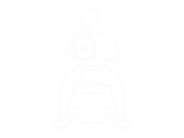 Weighted Seated Twist (On Stability Ball) — Start