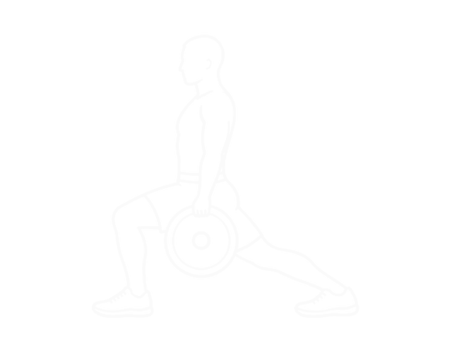 Weighted Stretch Lunge — End