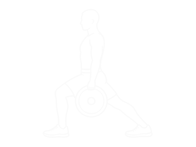 Weighted Stretch Lunge — Start