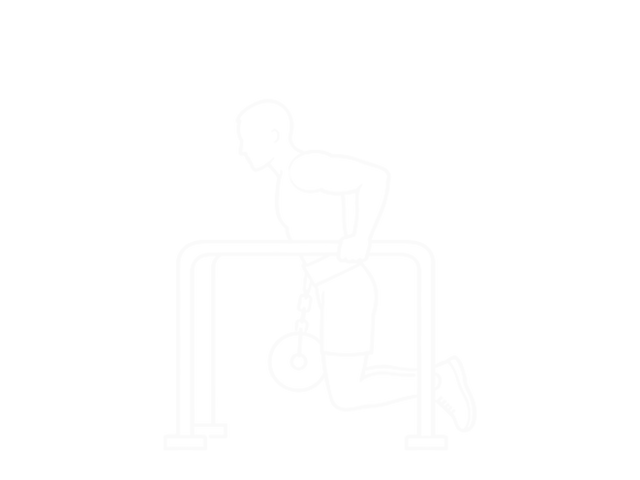 Weighted Triceps Dips — End