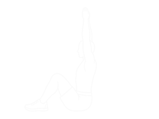 Arms Overhead Full Sit-Up — End