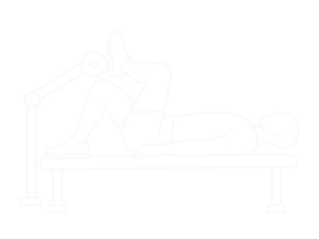Assisted Lying Gluteus and Piriformis Stretch — 시작