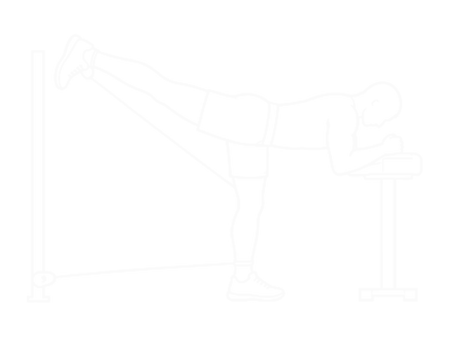 Bent-Over Band Hip Extension — End