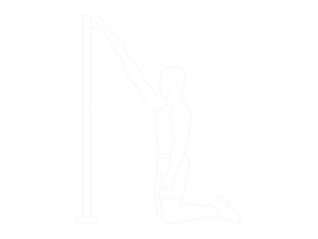 Kneeling One-Arm Band Pulldown — 시작