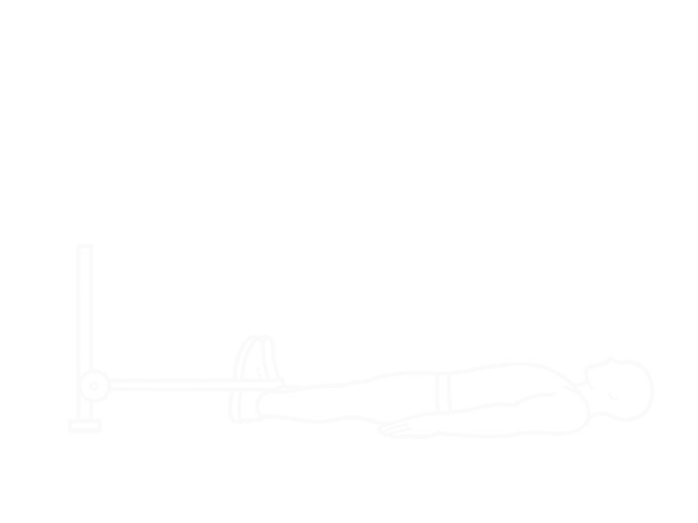 Lying Band Straight Leg Raise — 시작