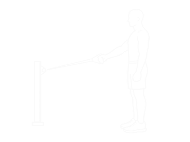 Standing One-Arm Band Low Row — 시작
