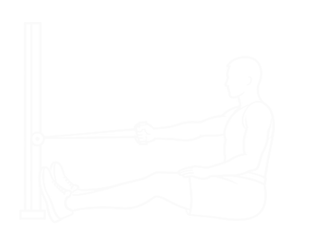 One-Arm Band Twisting Seated Row — Start