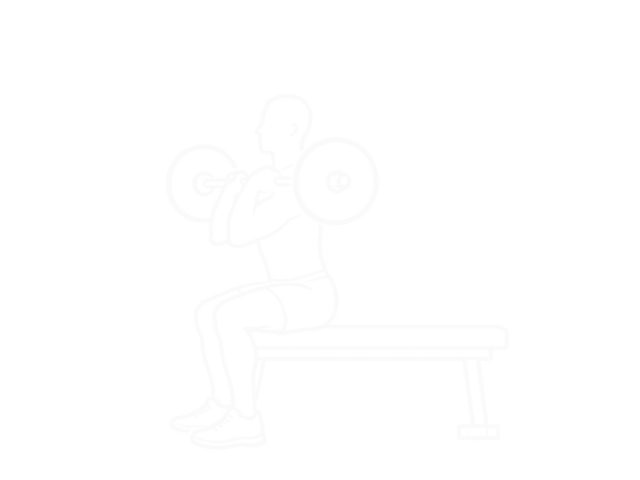 Barbell Bench Front Squat — End