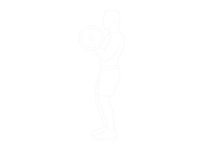 Barbell Cheat Curl — End