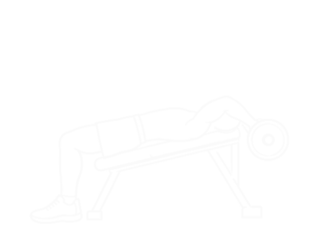 Decline Barbell Bent Arm Pullover — End