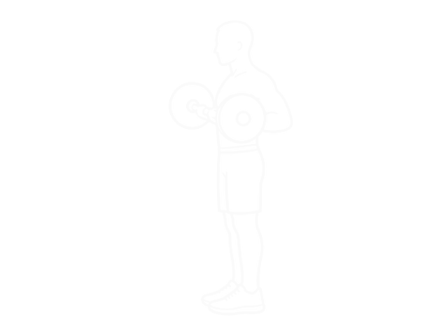 Barbell Drag Curl — End