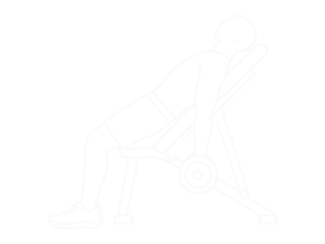 Lying Barbell High Bench Curl — Start