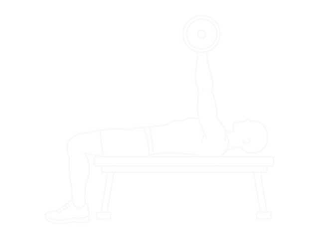 Lying Barbell Press to Chin — End