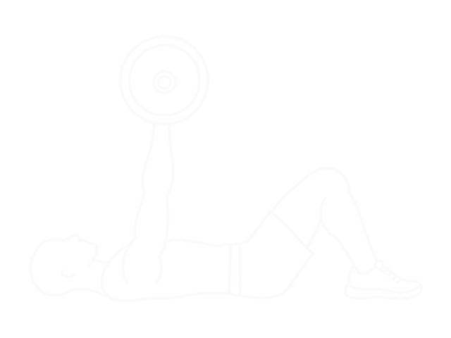 One-Arm Barbell Floor Press — End
