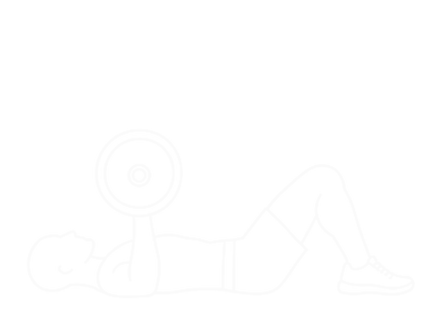 One-Arm Barbell Floor Press — Start