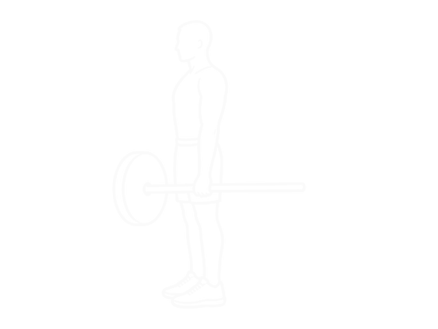 One-Arm Barbell Side Deadlift — End