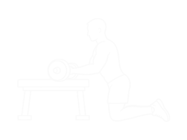 Barbell Rollerout From Bench — 시작