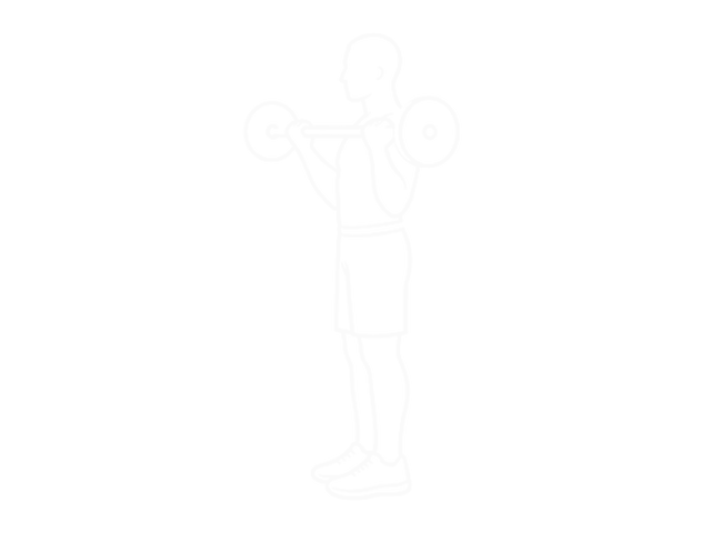 Standing Barbell Wide-Grip Curl — 끝