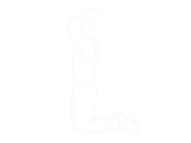 Bodyweight Kneeling Triceps Extension — Start