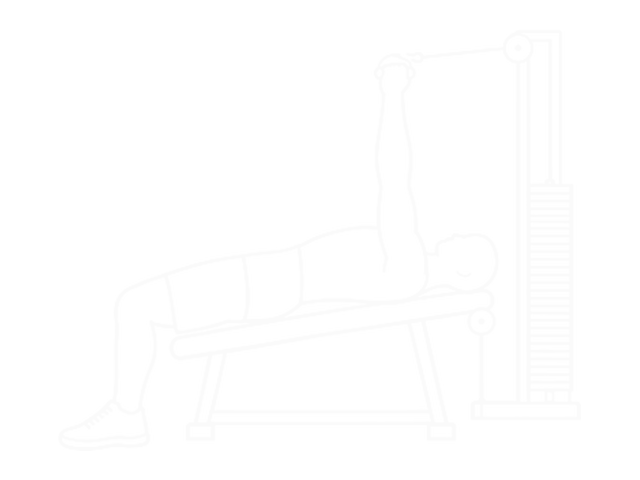Decline One-Arm Cable Press — End