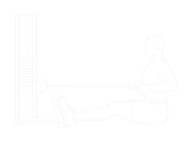 Cable Floor Seated Wide-Grip Row — End