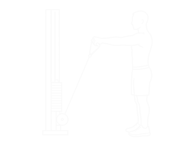 Cable Forward Raise — 끝