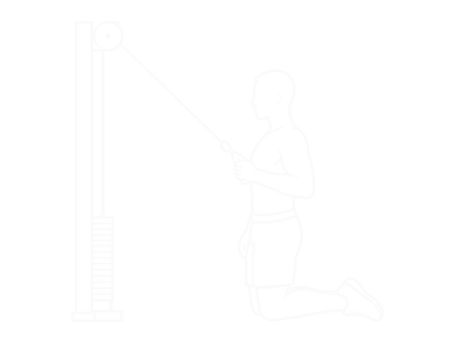 Cable High Row (Kneeling) — End