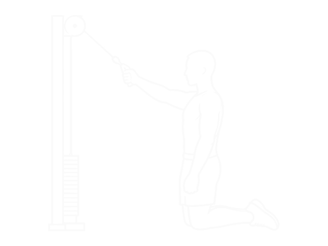Cable High Row (Kneeling) — Start