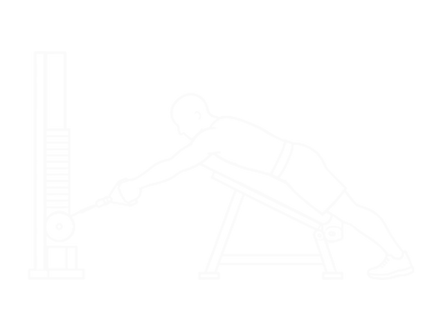 Incline Cable Bench Row — Start