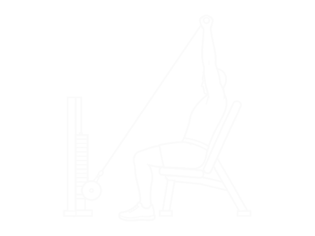 Incline Cable Triceps Extension — 끝