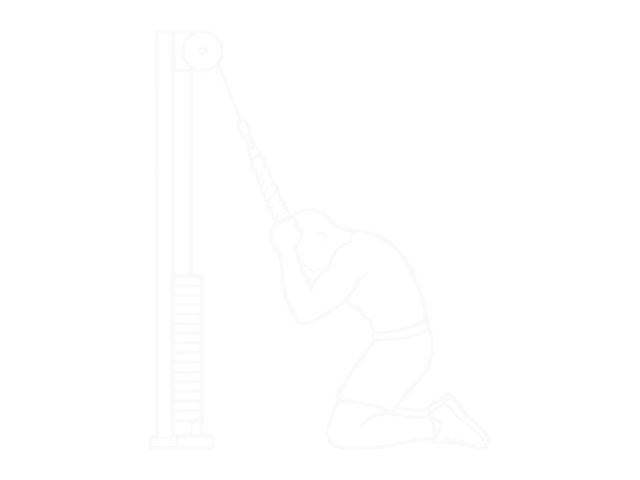 Kneeling Cable Crunch — 끝