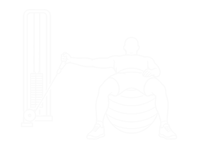One-Arm Cable Fly on Exercise Ball — 시작
