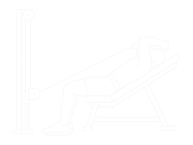 Cable Rope Incline Triceps Extension — Start