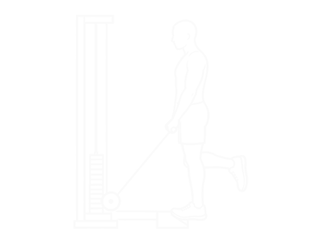 Standing One-Leg Cable Calf Raise — 시작