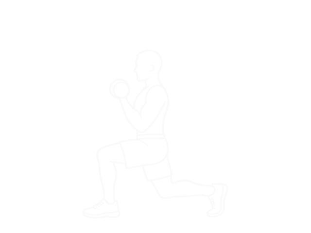 Dumbbell Biceps Curl Lunge with Bowling Motion — 끝