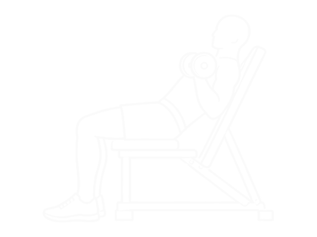 Incline Dumbbell Biceps Curl — End