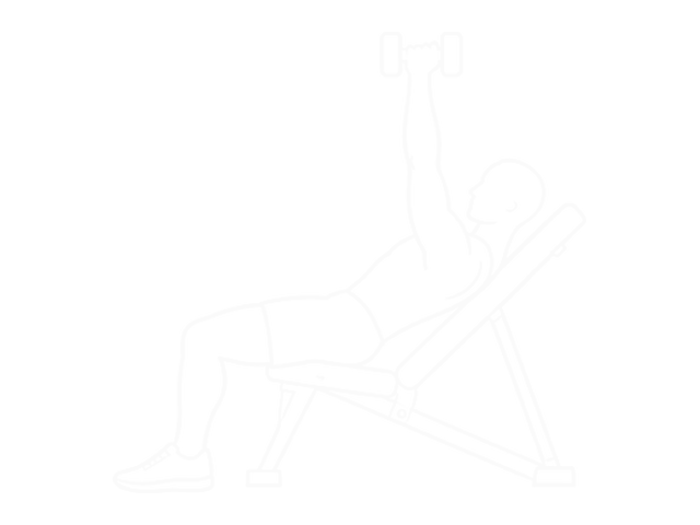 Incline One-Arm Dumbbell Hammer Press — End