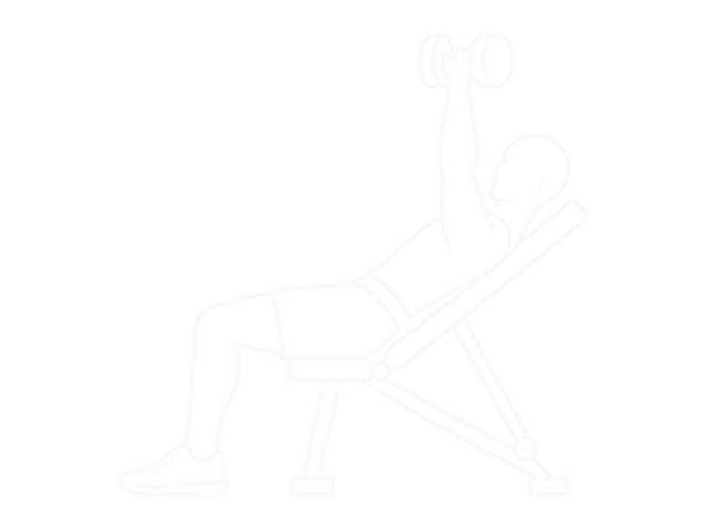 Incline One-Arm Dumbbell Press — 끝