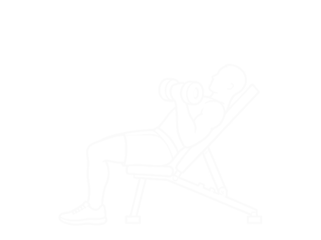 Incline Dumbbell Palm-in Press — 시작