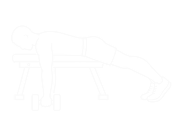 Lying Dumbbell Rear Delt Row — Start