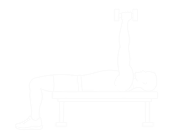 Lying Dumbbell Single Extension — End